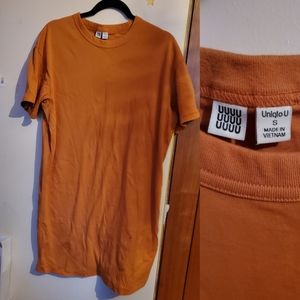 UNIQLO Burnt Orange T shirt dress